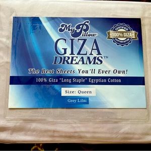 My Pillow 100% Giza Dreams Queen Sheet Set 400 Thread Brand New Multiple Colors